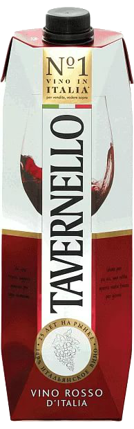 Вино Tavernello, Rosso Semi-Seco 1 л