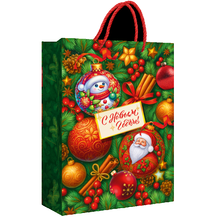 Пакет Подарочный Новогодний ML (220*310*100)