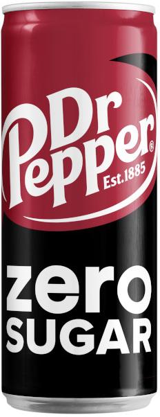 Изображение товара Dr Pepper Zero - газированный диетический напиток с вишней и амаретто 0. 33 л