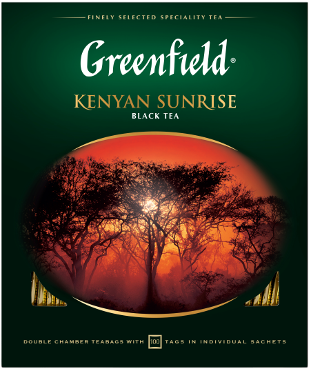 Изображение товара Greenfield Kenyan Sunrise черный чай в пакетиках 100 шт