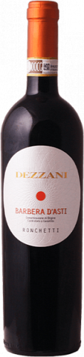 Изображение товара Вино Dezzani Barbera d Asti DOCG Ronchetti 0.75 л Итальянское полусухое красное