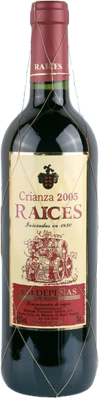 Вино Raices Crianza, Valdepenas DO 0.75 л