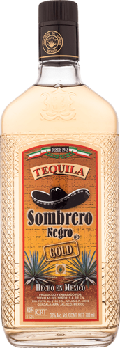 Изображение товара Текила Sombrero Negro Gold 0.7 л 38% премиум класс Мексика
