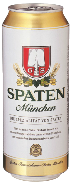 Светлое пиво Spaten в банке 0.5 л
