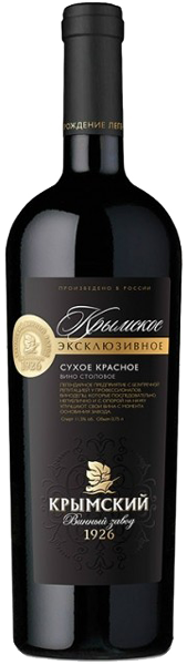 Вино Крымское Эксклюзивное Красное Сухое 0.75 л