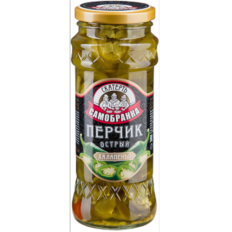 Перчик халапеньо острый Скатерть Самобранка 370мл