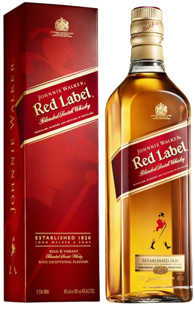 Виски Johnnie Walker Red Label, в подарочной упаковке 0.7 л