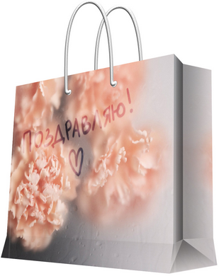 Изображение товара Пакет бумажный с ламинацией 40.6*33*16 практичный и прочный