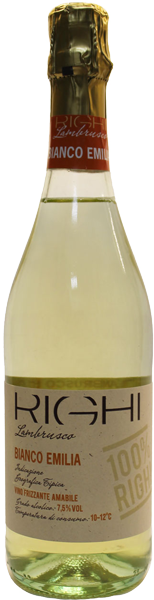 Игристое вино Lambrusco Emilia Righi White Semi-Sweet 0.75 л