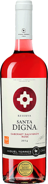 Вино Torres, Santa Digna, Reserva Cabernet Sauvignon Rose 2016 0.75 л