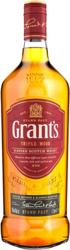 Изображение товара Виски Grant's Triple Wood 0.7л, шотландский купажированный напиток
