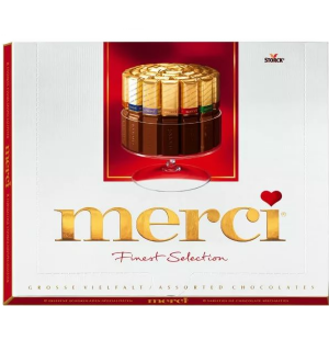 Изображение товара Набор шоколадных конфет Merci 400 г - идеальный подарок