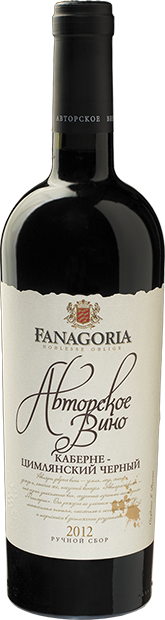 Вино Фанагория Авторское вино Каберне-Цимлянский черный красное сухое 0.75 л