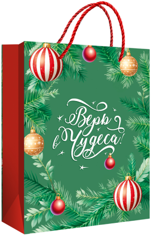 Изображение товара Пакет Подарочный Новогодний M (180*227*100)