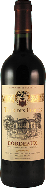 Вино Tour Des Pierres, Bordeaux AOC Rouge Sec 0.75 л