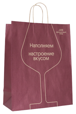 Изображение товара Пакет Крафт большой бокал 320*400*150