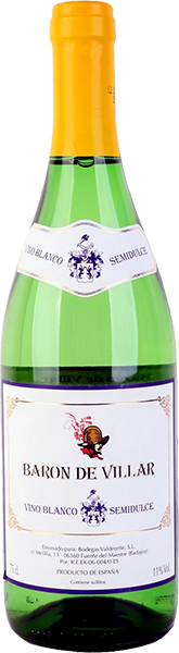 Вино Baron de Villar, Blanco Semidulce 0.75 л