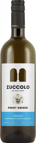 Изображение товара Вино Pinot Grigio Collio Zuccolo белое сухое 0.75 л из Италии