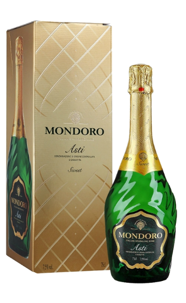 Игристое вино Asti Mondoro, в подарочной упаковке 0.75 л