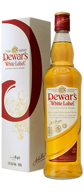 Виски Dewar's White Label, в подарочной упаковке 0.75 л