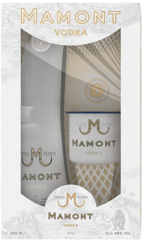 Изображение товара Водка Водка МАМОНТ подарочная упаковка + кружка