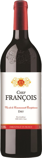 Вино Chef Francois, Rouge, Dry 1 л