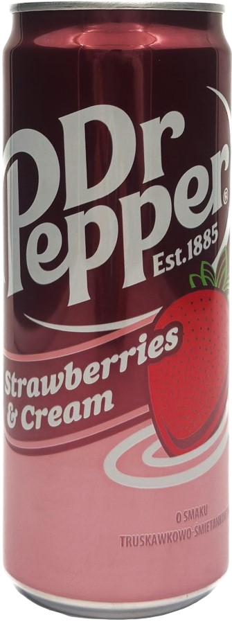 Газированная вода Dr Pepper Strawberries Cream 0.33 л