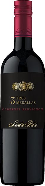 Вино Santa Rita, 3 Tres Medallas Cabernet Sauvignon 0.75 л