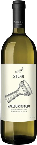 Вино Stobi, Makedonsko Belo белое сухое 1 л