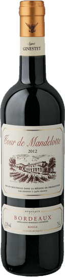 Вино Tour de Mandelotte Bordeaux AOC Rouge Sec 0.75 л