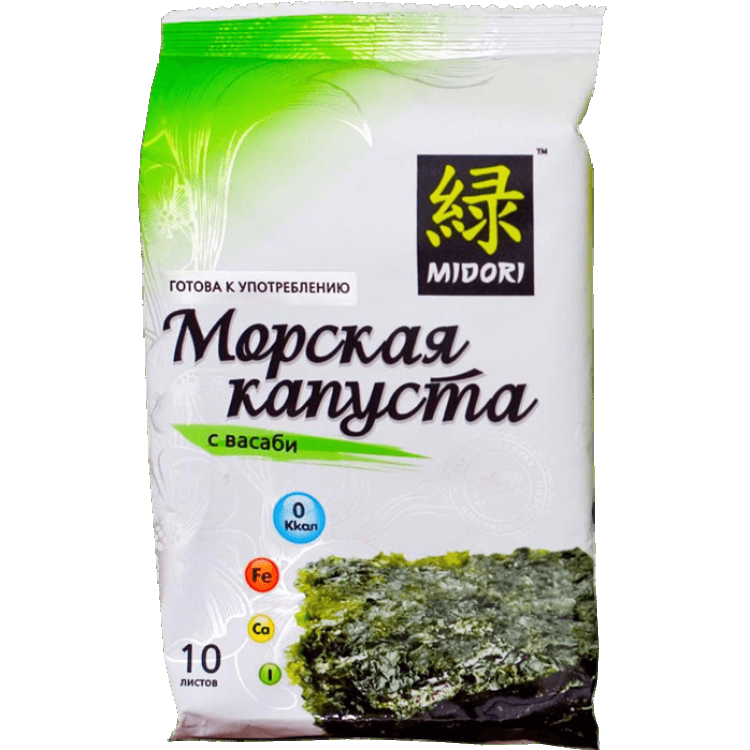 Морская капуста Midori с васаби