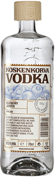 Водка Koskenkorva, черника и можжевельник 0.7 л