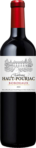 Вино Bordeaux AOC. Chateau Haut-Pourjac красное сухое 0.75 л