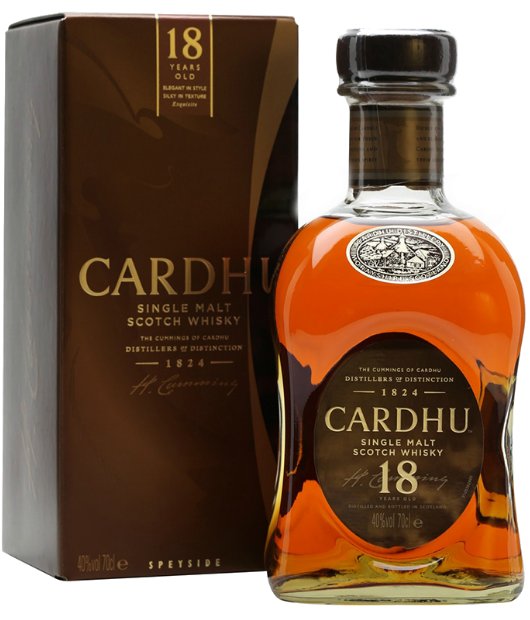 Виски Cardhu, 18 летней выдержки 0.7 л