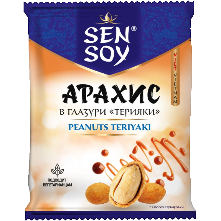 Арахис в глазури Терияки SEN SOY пакет 42г