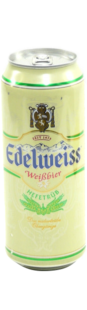 Светлое пиво Edelweiss, в банке 0.5 л