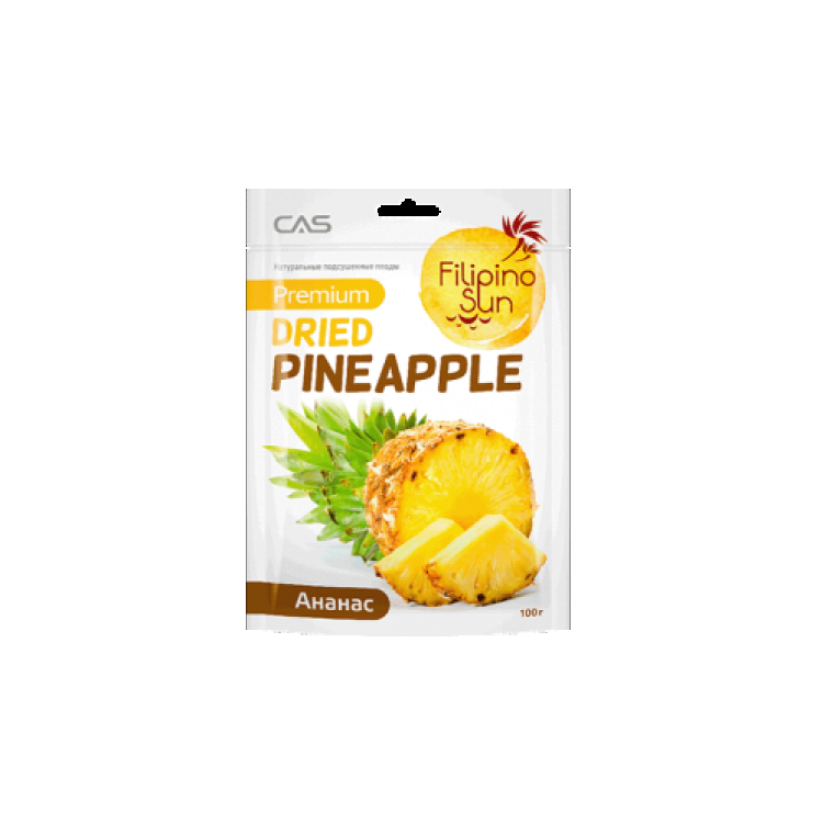 Натуральные подсушенные плоды Filipino Sun Pineapple