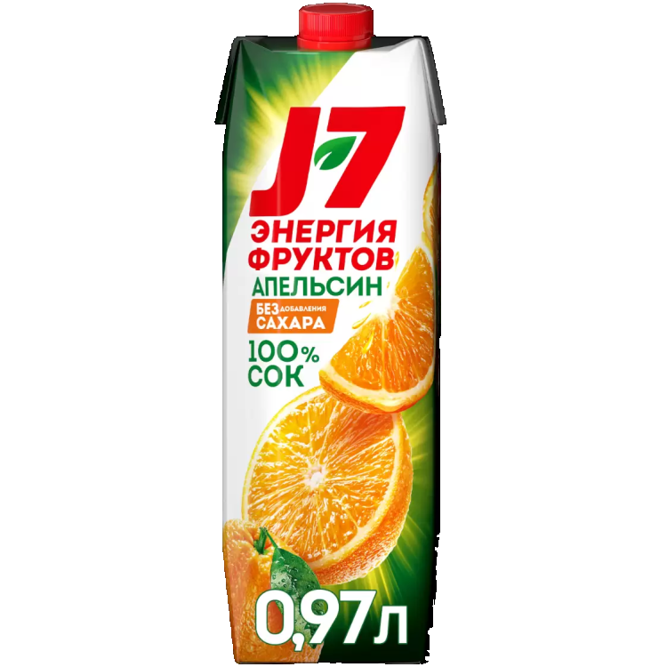 J7 апельсиновый с мякотью для детского питания