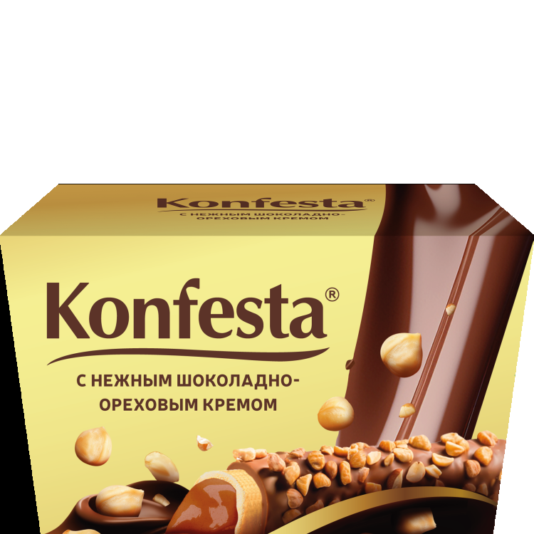 Конфеста с шоколадно-ореховой начинкой