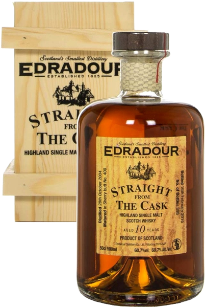 Виски Edradour Straight from The Cask Sherry cask matured, gift box 0.5 л