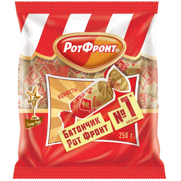 Конфеты Батончики Рот Фронт 250 гр