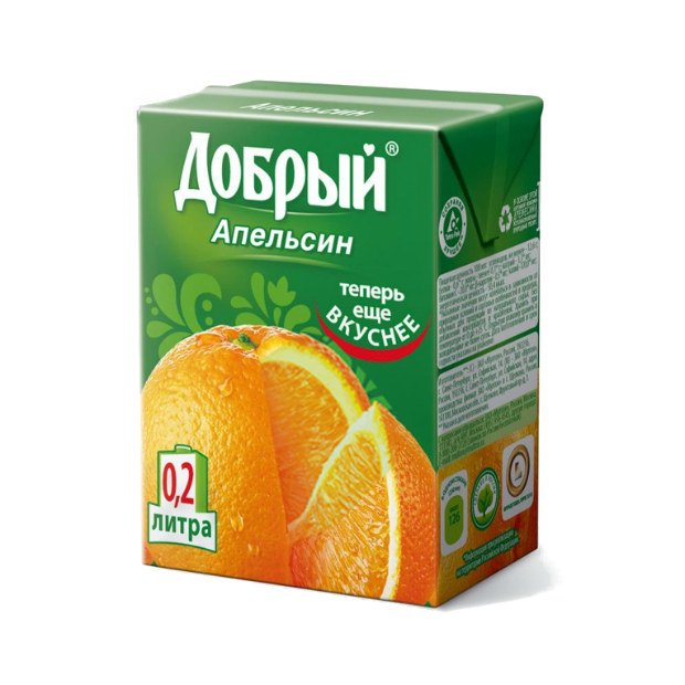 Нектар "Добрый" Апельсин 0.2 л