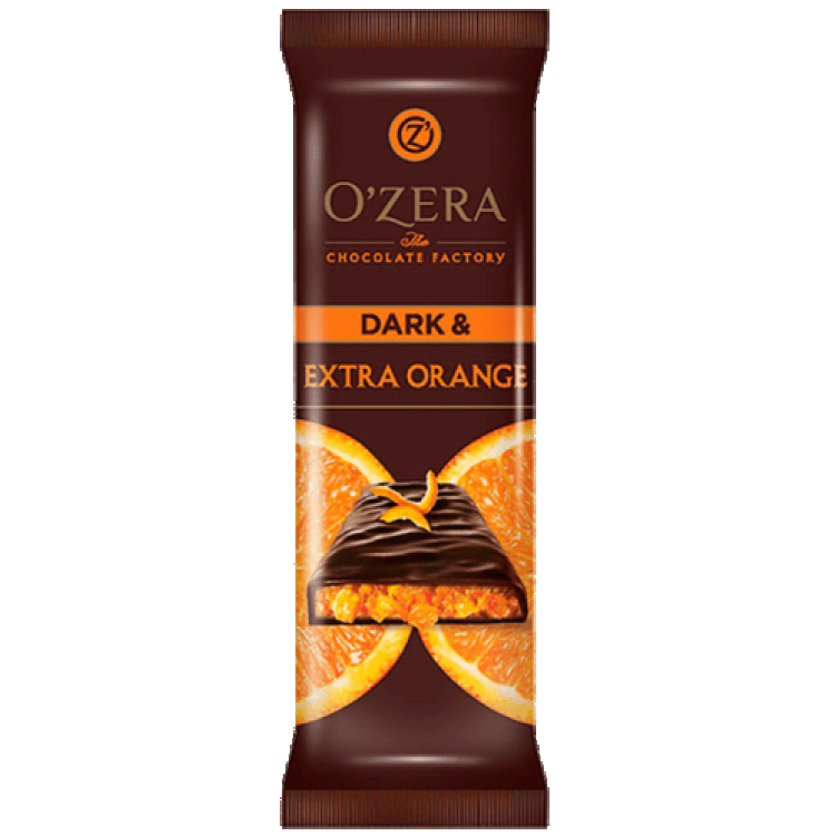 Шоколадный батончик O`Zera Dark & Extra Orange ozera шоколадный батончик extra milk 42 г