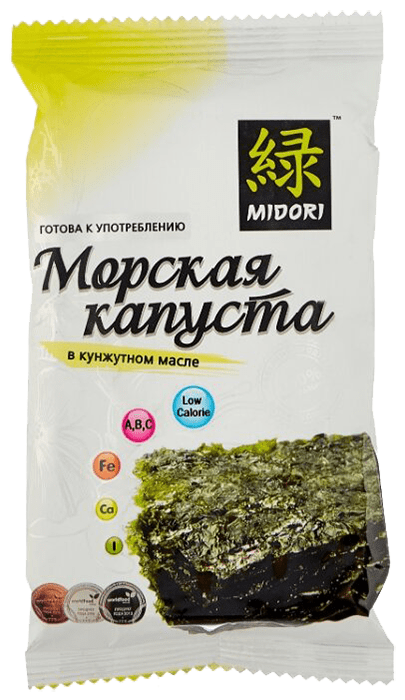 Изображение товара Морская капуста Midori в кунжутном масле Изображение товара Морская капуста Midori в кунжутном масле