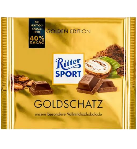 Шоколад "Ritter Sport" Goldschatz молочный 250гр