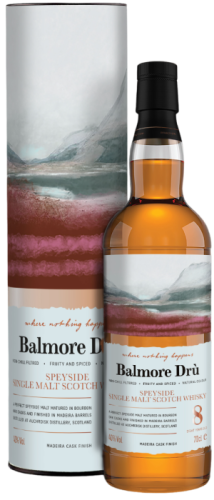 Виски Balmore Dru Speyside Single Malt Scotch Whisky 8YO madeira cask 0.7 л