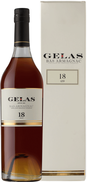 Арманьяк Gelas, Bas Armagnac 18 ans, в подарочной упаковке 0.7 л