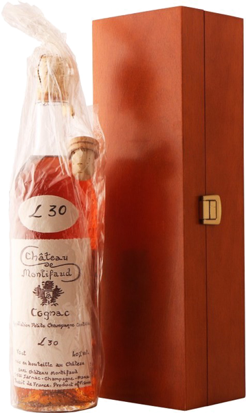 Коньяк Petite Champagne Chateau de Montifaud, 30 Years Old, wooden box 0.7 л