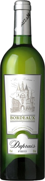 Вино Duprais, Blanc Dry, Bordeaux AOC 0.75 л