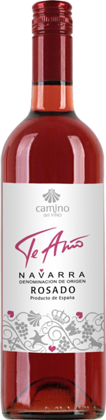 Вино Camino del vino, Te amo, Rosado, Navarra, DO 0.75 л
